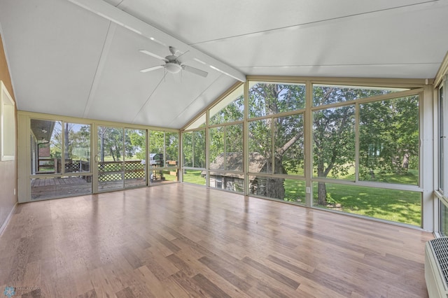 289 2nd St SW, Forman, ND 58032 - unfurnished sunroom with ceiling fan