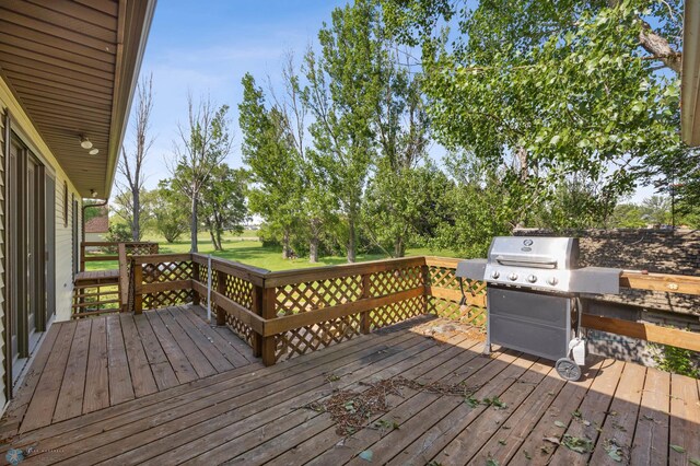 289 2nd St SW, Forman, ND 58032 - wooden terrace featuring area for grilling