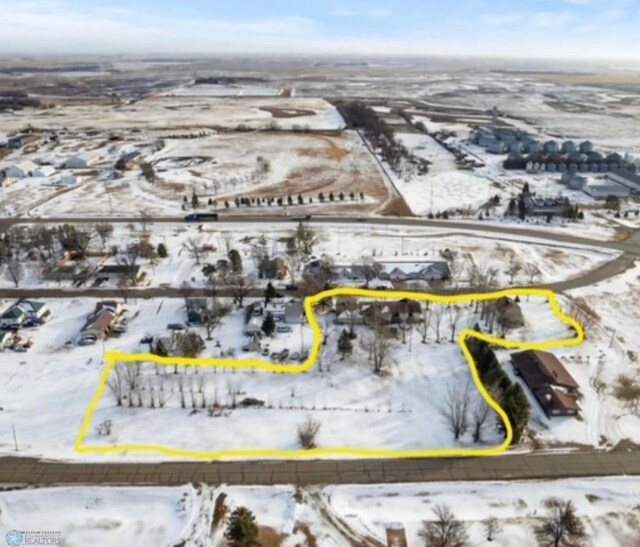 289 2nd St SW, Forman, ND 58032 - view of snowy aerial view