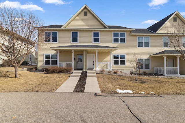 view of front of home with a porch