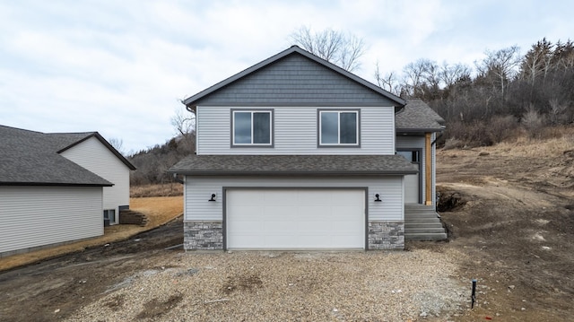 exterior space with dirt driveway