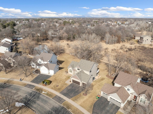 birds eye view of property featuring a residential view