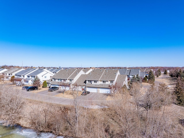 birds eye view of property featuring a residential view