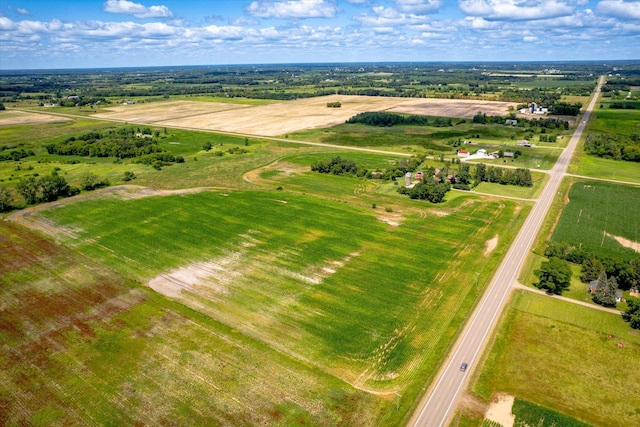 drone / aerial view featuring a rural view