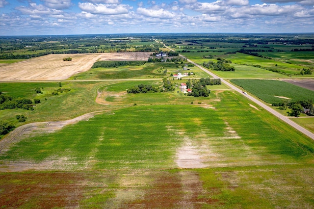 bird's eye view featuring a rural view