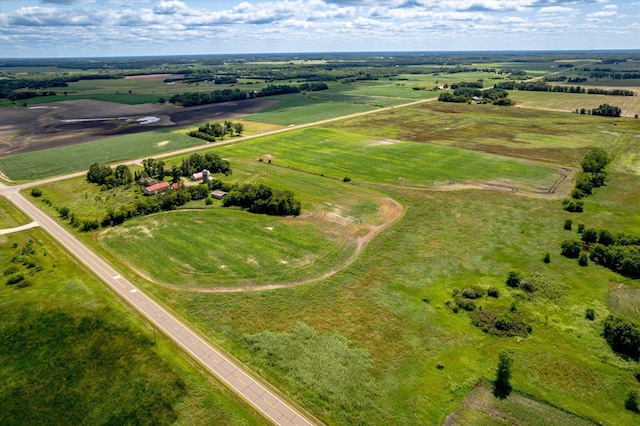 drone / aerial view featuring a rural view