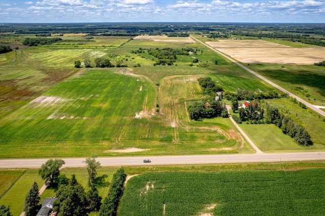 drone / aerial view featuring a rural view