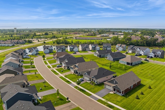 bird's eye view featuring a residential view