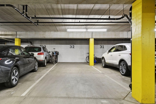 view of parking deck