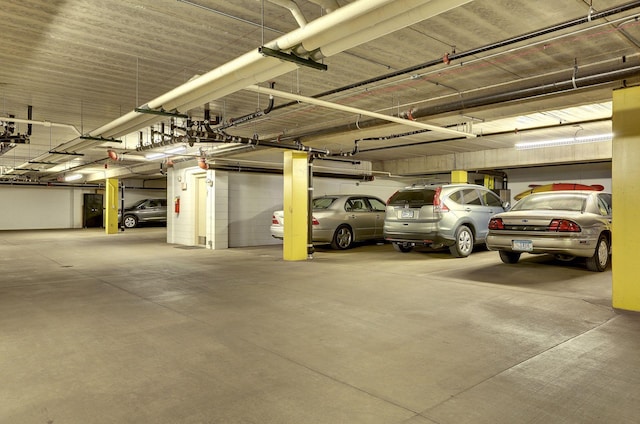 view of parking deck