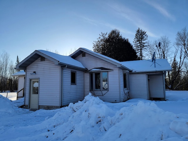 view of front of home