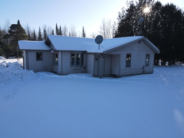 view of front of home