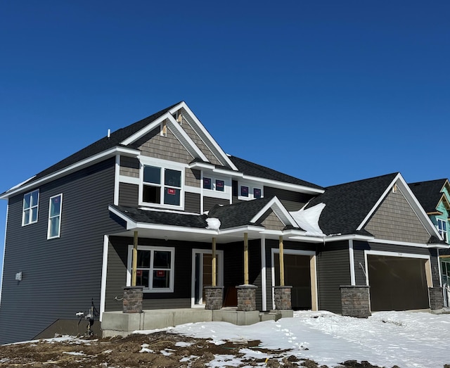 craftsman-style home featuring a porch