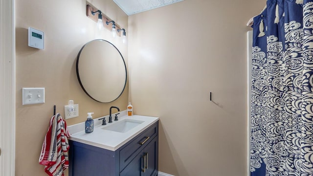 full bathroom featuring vanity