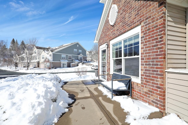 exterior space with a residential view