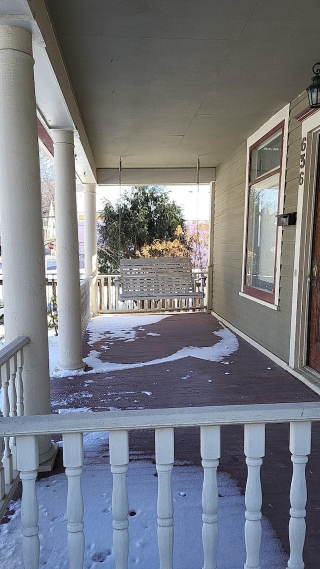 exterior space featuring a porch