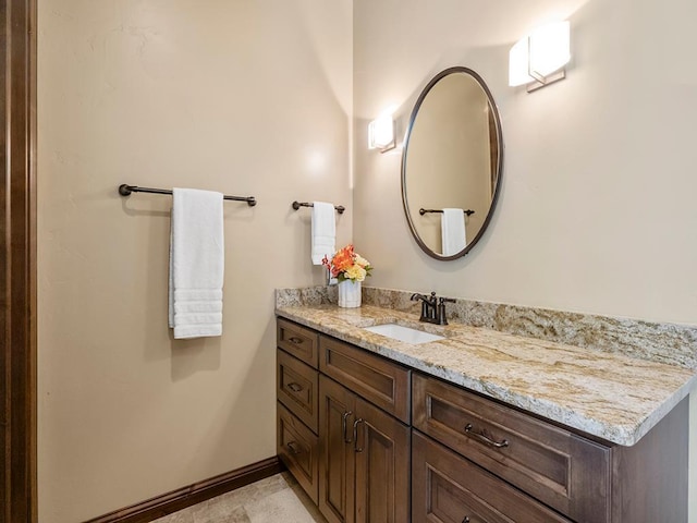 4350 Golfview Dr, Jordan, MN 55352 - bathroom with vanity and baseboards