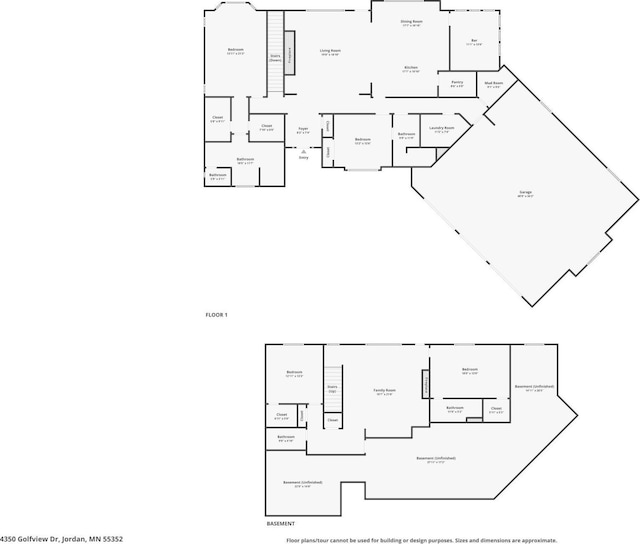 4350 Golfview Dr, Jordan, MN 55352 - room layout
