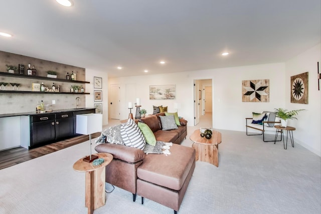 702 Summer Ave SE, New Prague, MN 56071 - living room featuring recessed lighting and wet bar
