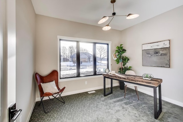 702 Summer Ave SE, New Prague, MN 56071 - office area with baseboards and carpet