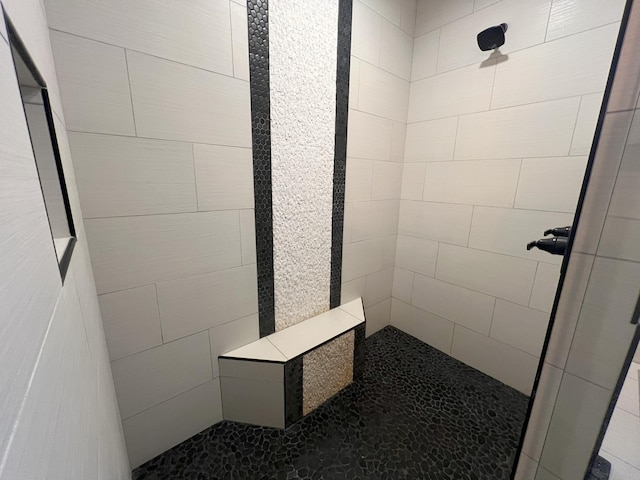 full bathroom with a stall shower