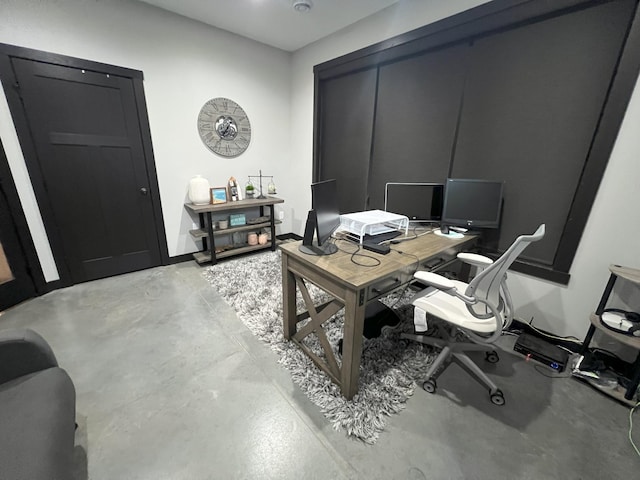 office featuring concrete floors