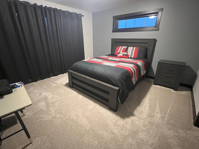 bedroom featuring carpet floors