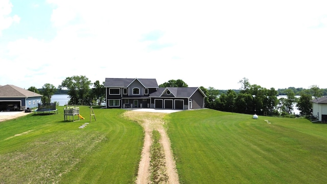 17087 Saylers Beach Rd, Lake Park Twp, MN 56554 - view of front facade with driveway and a front lawn