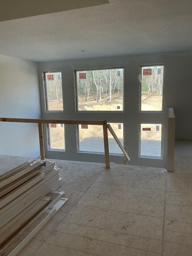view of spare room