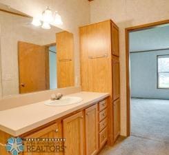 bathroom with vanity