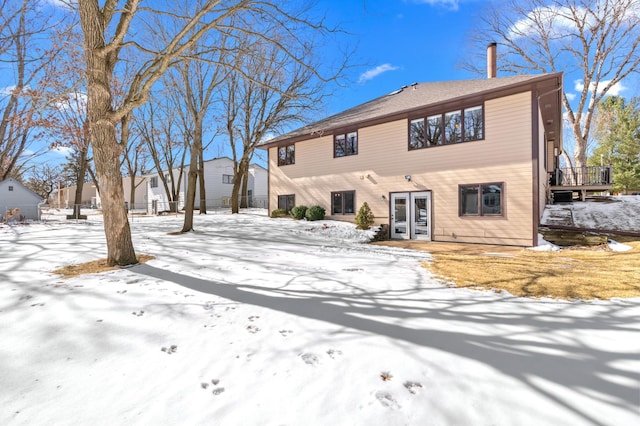 view of front of home featuring french doors