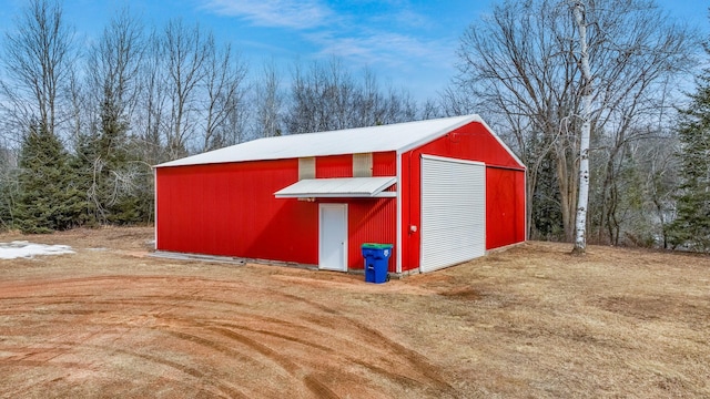 view of outbuilding featuring an outdoor structure