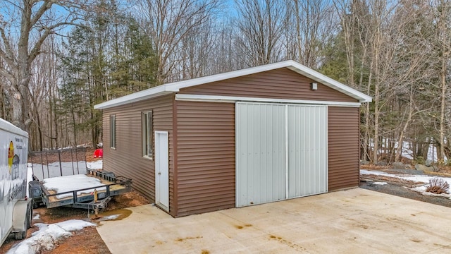 view of outbuilding with an outdoor structure