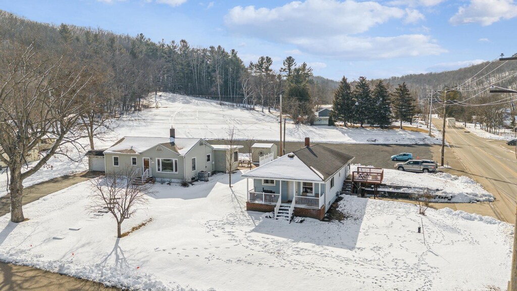 109 Winter Ave, Elmwood, WI 54740 - view of snowy aerial view
