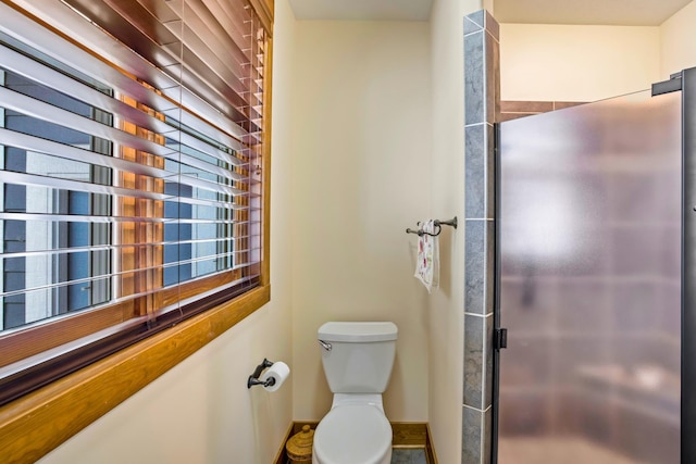 35365 Boot Lake Rd, Park Rapids, MN 56470 - full bathroom with a shower with shower door and toilet