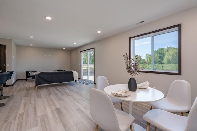 3108 Scotch Ln, Mankato, MN 56001 - dining space with recessed lighting and light wood-style flooring