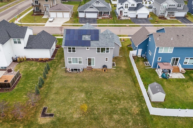 drone / aerial view featuring a residential view