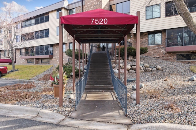 7520 Cahill Rd Unit 121A, Edina, MN 55439 - view of building exterior with stairs