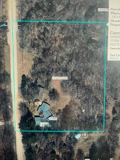 21888 650th Ave, Dexter, MN 55926 - map of property location featuring property boundaries highlighted