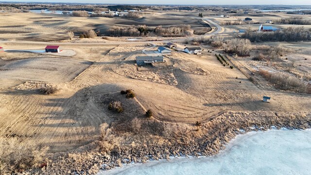 aerial view featuring a rural view