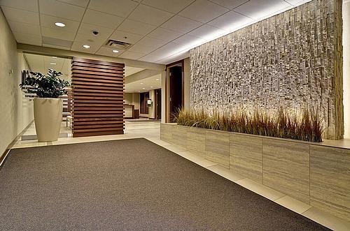 building lobby featuring visible vents