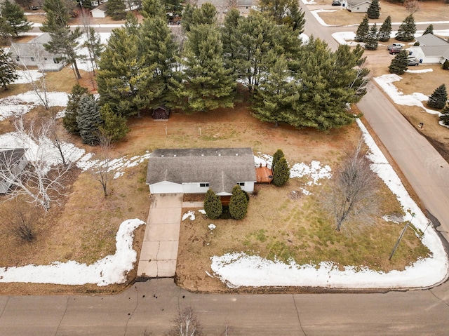 birds eye view of property