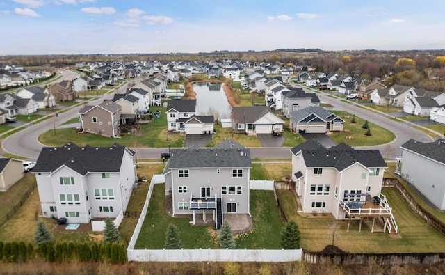 drone / aerial view featuring a residential view