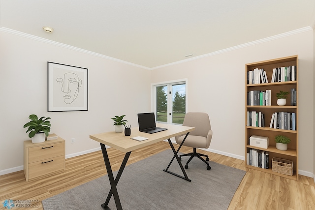 2501 30th Ave S Unit 102, Fargo, ND 58103 - office space with ornamental molding, light wood-style floors, and baseboards