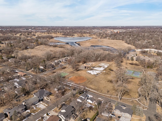 birds eye view of property