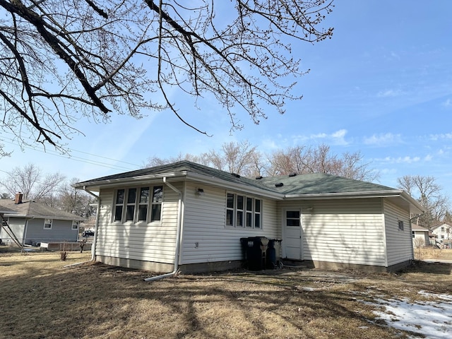 view of back of property