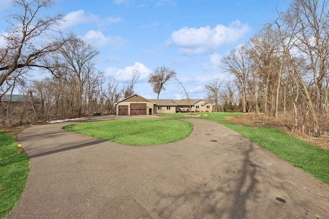 view of front facade featuring a garage and driveway