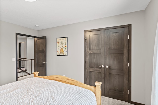 bedroom featuring a closet