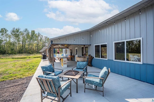 view of patio / terrace with outdoor lounge area