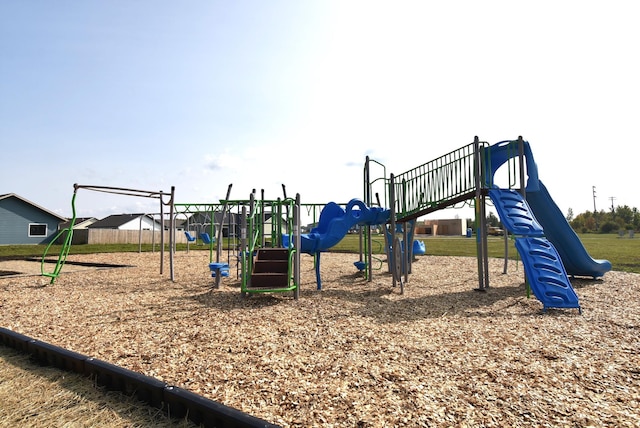 view of community jungle gym